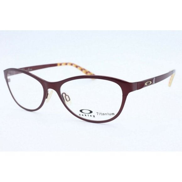 New Oakley Promotion OX 5084-0452 Square Cayenne Red Eyeglasses Demo Lenses 52mm